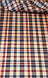 Ткань подкладочная Taffeta, 100% ПЭ, 50 г/м² Клетка на бежевом, фото 2