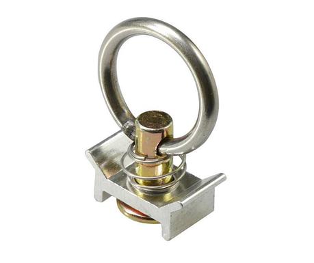 Фитинг одинарный с кольцом к алюминиевой такелажной рейке, 1500 daN, EBTF003, фото 2