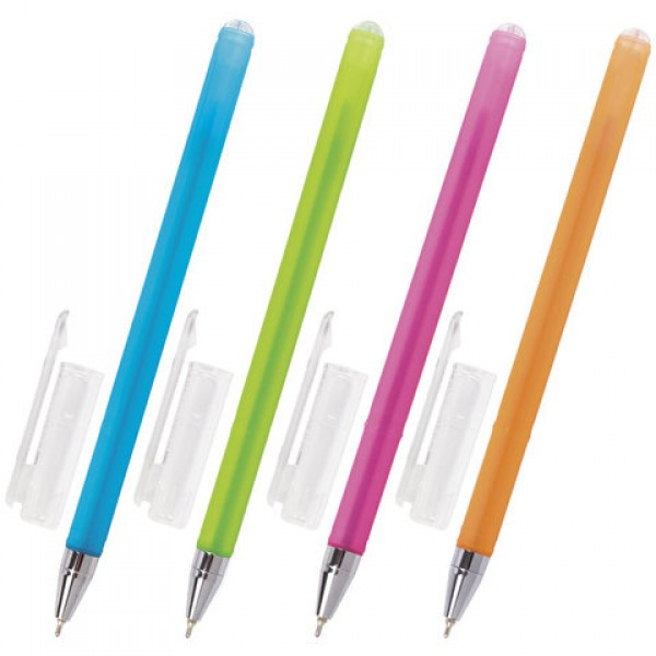 Ручка шариковая масляная BRAUBERG, узел 0.7мм, линия 0.35мм, синяя, 142654 - фото 1 - id-p203996188