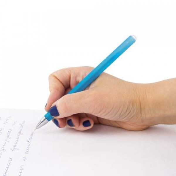 Ручка шариковая масляная BRAUBERG, узел 0.7мм, линия 0.35мм, синяя, 142654 - фото 2 - id-p203996188