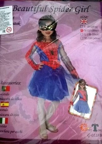 Костюм карнавальный для девочки "Человек-паук" (Beautiful Spider Girl) - фото 3 - id-p27887271