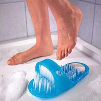 Щетка пемза -тапочка на присоске в ванную  Easy Feet.