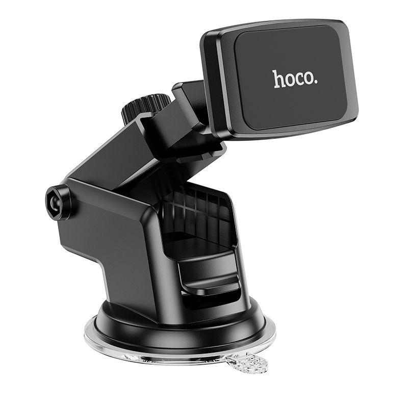 Автомобильный держатель HOCO DCA13 Plus магнитный на присоске Черный - фото 1 - id-p203925746