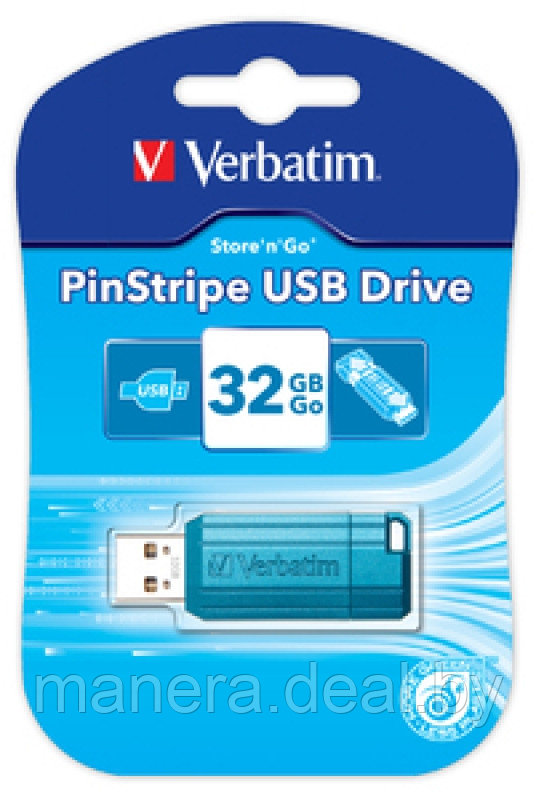 USB Flash Pin Stripe Verbatim - фото 2 - id-p2376726