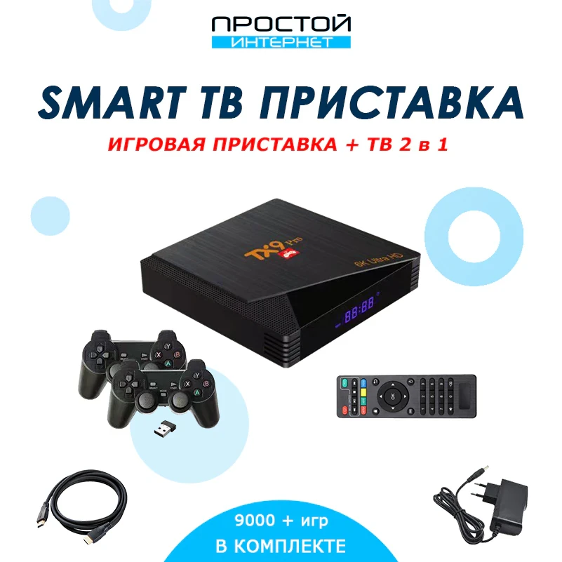 Игровая приставка + Smart TV TX9 Pro 2 в 1 - фото 2 - id-p204011039