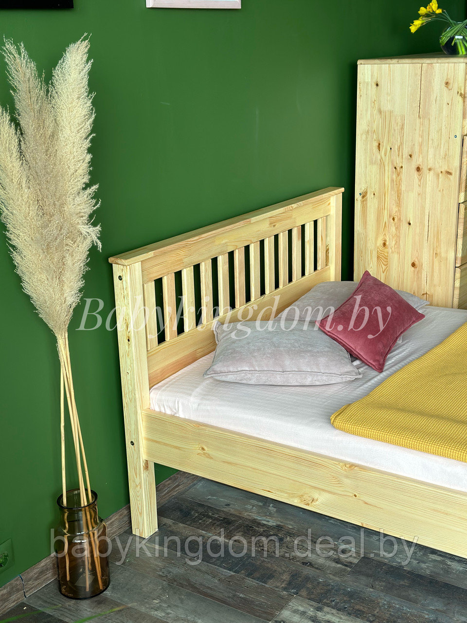 Двуспальная кровать "Портман" 140х200(лак) - фото 3 - id-p204014752