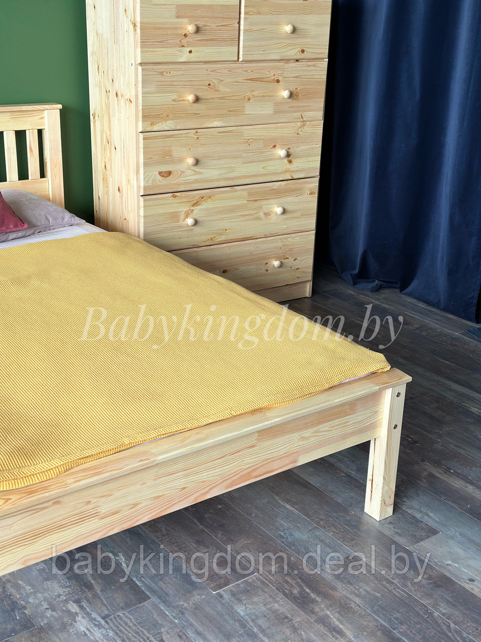 Двуспальная кровать "Портман" 140х200(лак) - фото 2 - id-p204014752