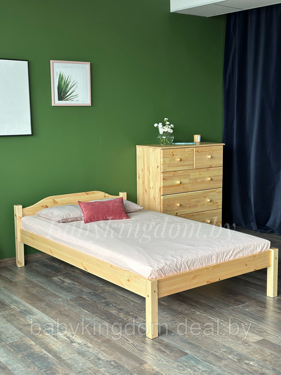 Двуспальная кровать "Леона 120х200(лак) - фото 2 - id-p204016024