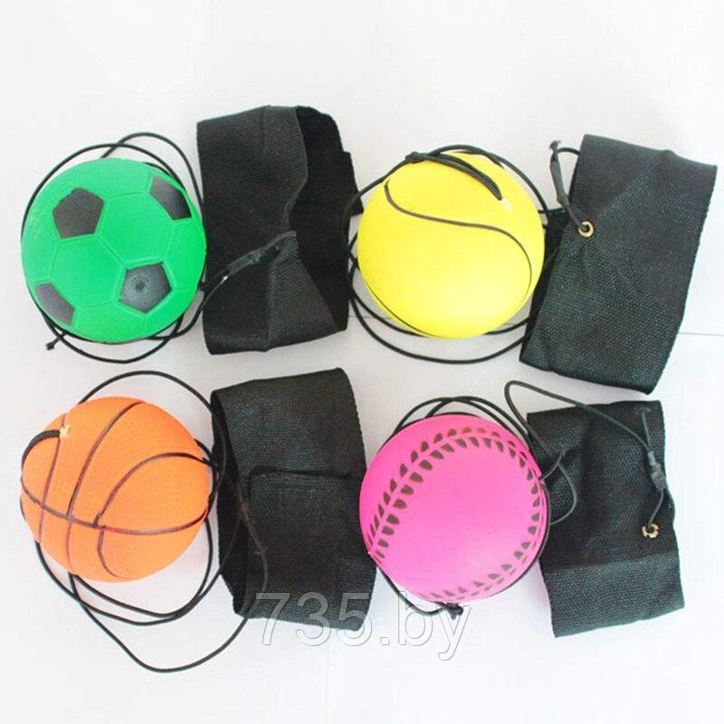 Мяч мягкий Спорт , 4 см, на резинке, МИКС (12 шт) - фото 2 - id-p204017101