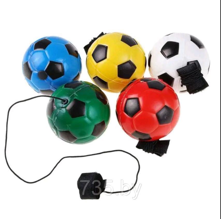 Мяч мягкий Спорт , 4 см, на резинке, МИКС (12 шт) - фото 1 - id-p204017101