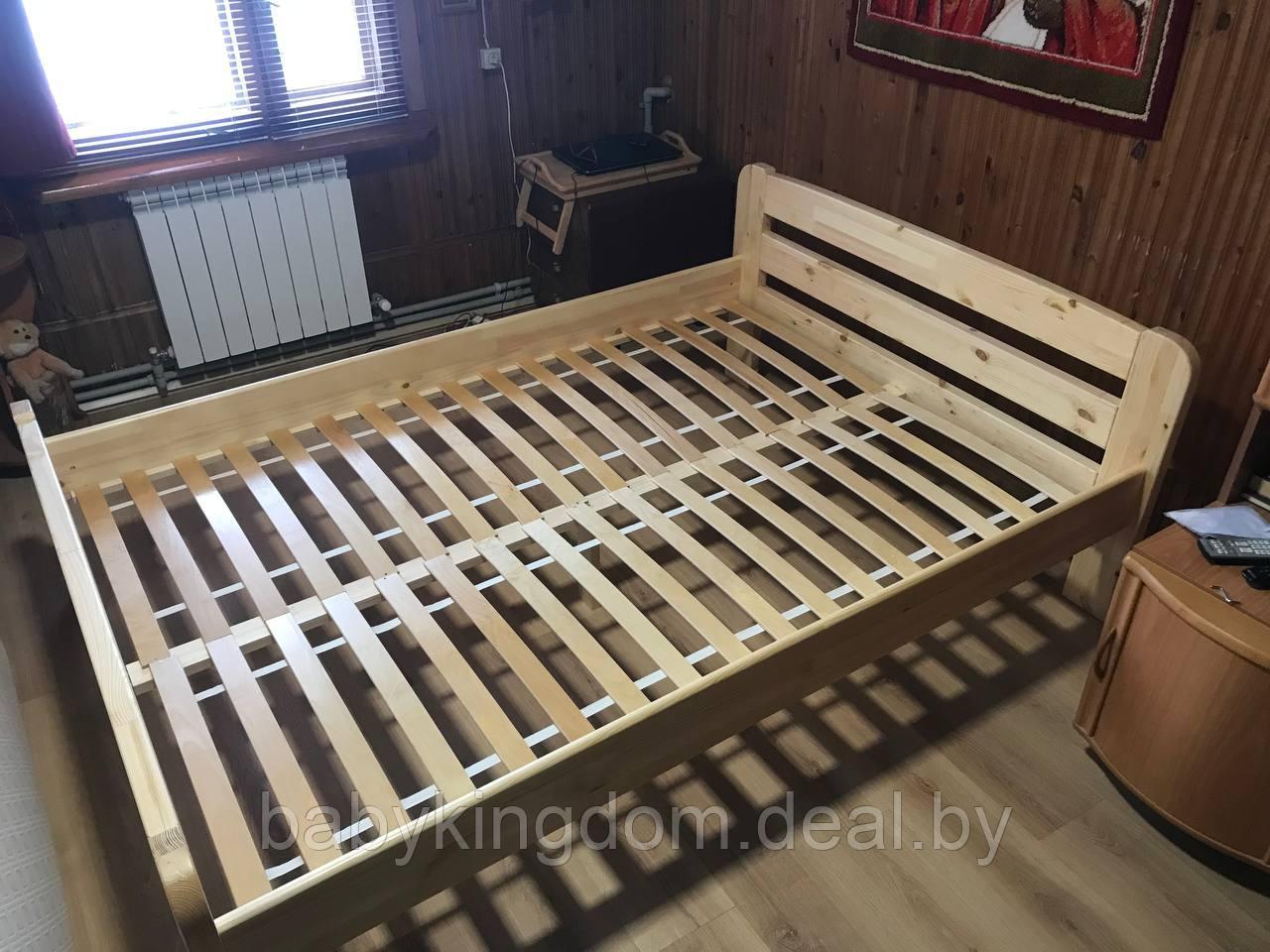 Двуспальная кровать "Бодо" 120х200(лак) - фото 4 - id-p204017315
