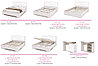 Модульная спальня Сальма 2 кровать с ПМ (Анкон-белый глянец) фабрика Стендмебель, фото 3