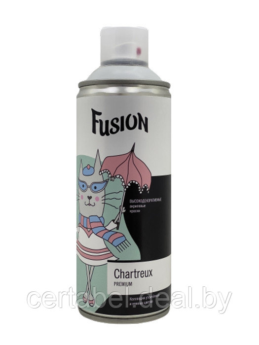 Аэрозольная краска Fusion Chartreux "дымка" аэрозоль 520мл - фото 2 - id-p119404560