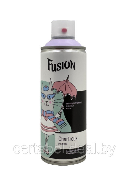 Аэрозольная краска Fusion Chartreux "игривый лиловый" аэрозоль 520мл - фото 2 - id-p119404596