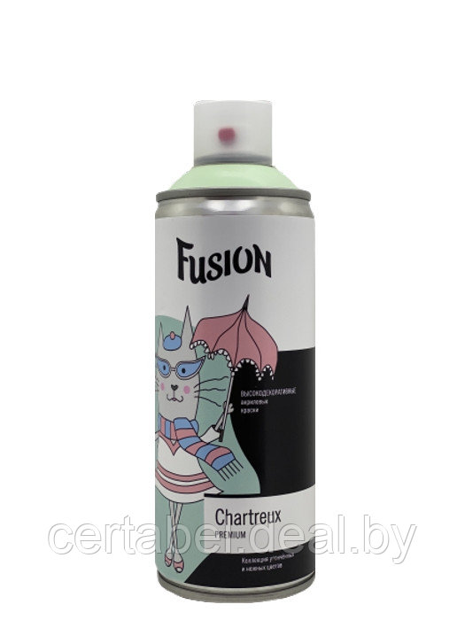 Аэрозольная краска Fusion Chartreux "кошачья мята" аэрозоль 520мл - фото 2 - id-p119404987