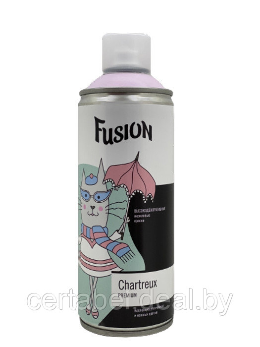 Аэрозольная краска Fusion Chartreux "розовая пантера" аэрозоль 520мл - фото 2 - id-p119412269