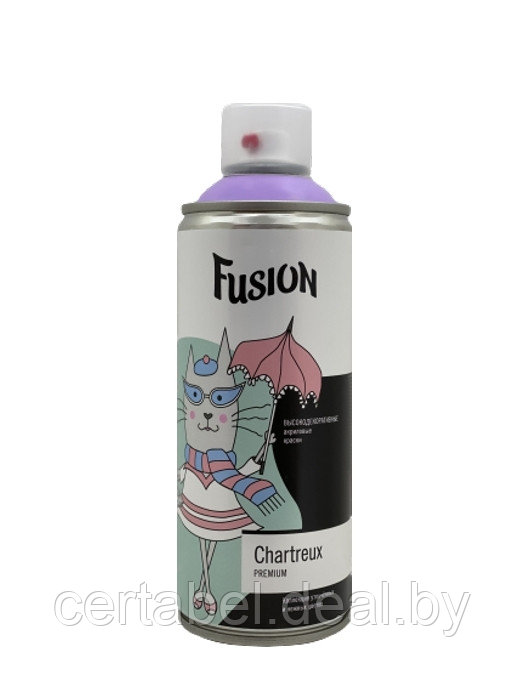 Аэрозольная краска Fusion Chartreux "сиреневый туман" аэрозоль 520мл - фото 2 - id-p119412448