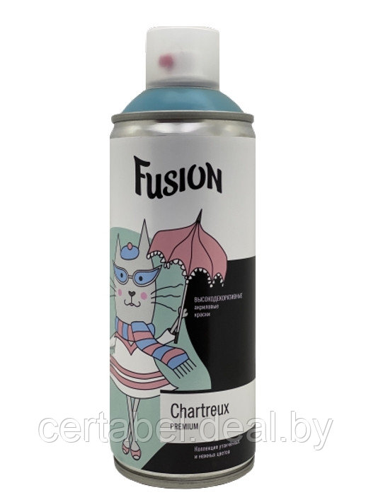Аэрозольная краска Fusion Chartreux "тайное место" аэрозоль 520мл - фото 2 - id-p119412451