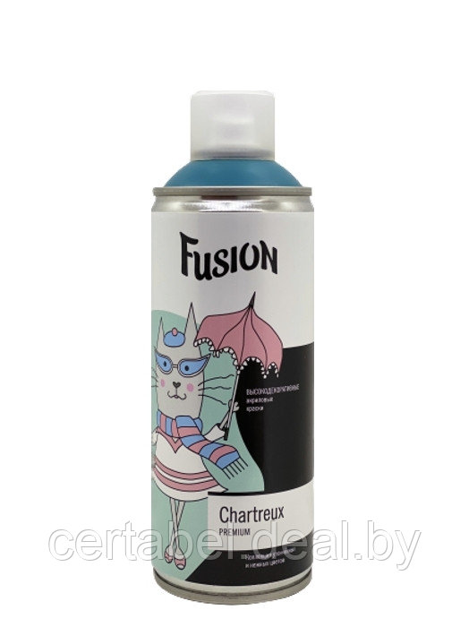 Аэрозольная краска Fusion Chartreux "чирок" аэрозоль 520мл - фото 2 - id-p119412464