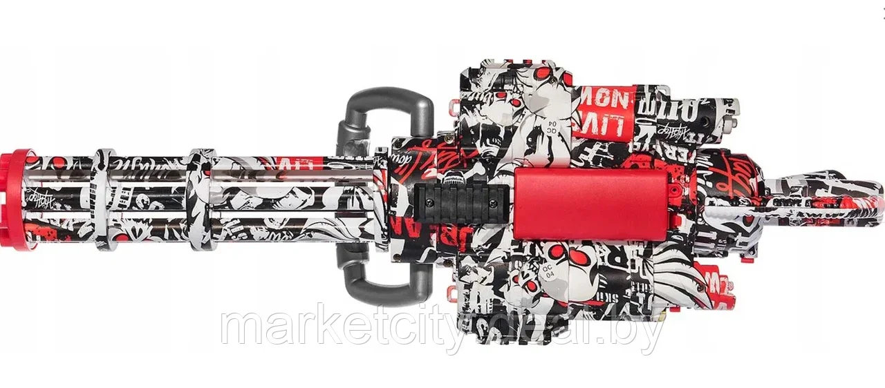 Детский аккумуляторный пулемет Гатлинга Миниган m134 автомат на орбизах Orbeez gun +3000 пулек - фото 5 - id-p204019877