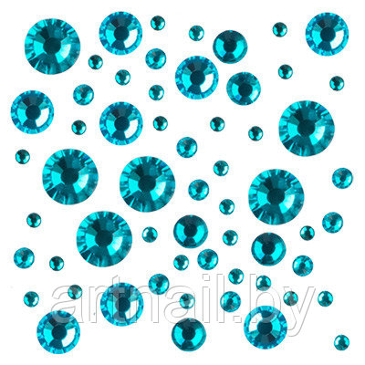Стразы стеклянные Irisk с гранями №03 (03 МИКС BLUE ZIRCON) - фото 1 - id-p204019918