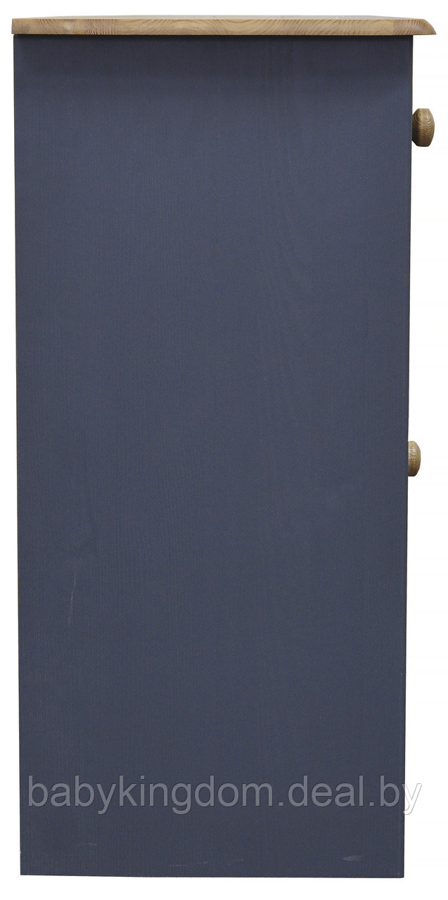 Комод Хаба 3 дв. 3 ящ серый воск/крышка актик(массив сосны) - фото 2 - id-p204019949