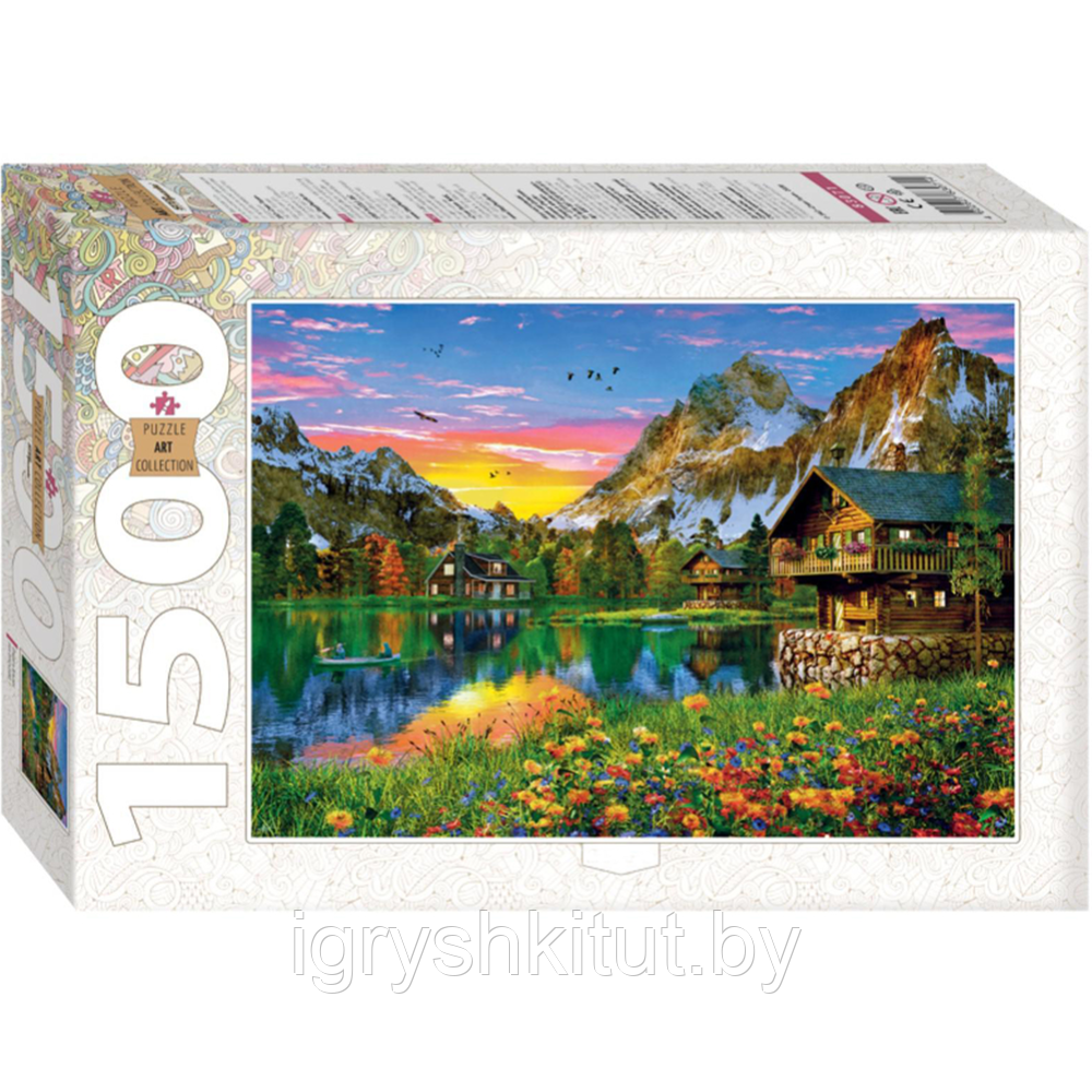 Пазл "Озеро в Альпах" , 1500 элементов