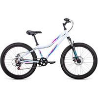 Велосипед Forward Iris 24 2.0 D 2022 (белый/розовый)