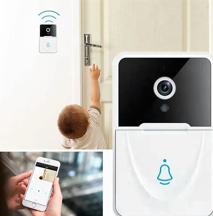 Умный беспроводной видеоглазок Mini Smart DOORBELL Wi-Fi управление (датчик движения, ночное видео, управление - фото 5 - id-p204024833