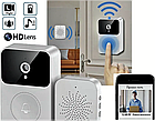 Умный беспроводной видеоглазок Mini Smart DOORBELL Wi-Fi управление (датчик движения, ночное видео, управление, фото 8