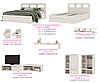 Модульная спальня для подростка Гранд 2 (Дуб Крафт белый) фабрика Стендмебель, фото 4