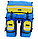 Велосумка на багажник Турлан Мустанг-70 л синий/желтый, фото 2