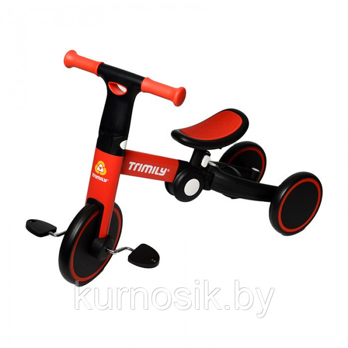 Велосипед-беговел детский 3в1 складной BelAshimi красный T801 - фото 7 - id-p204024989