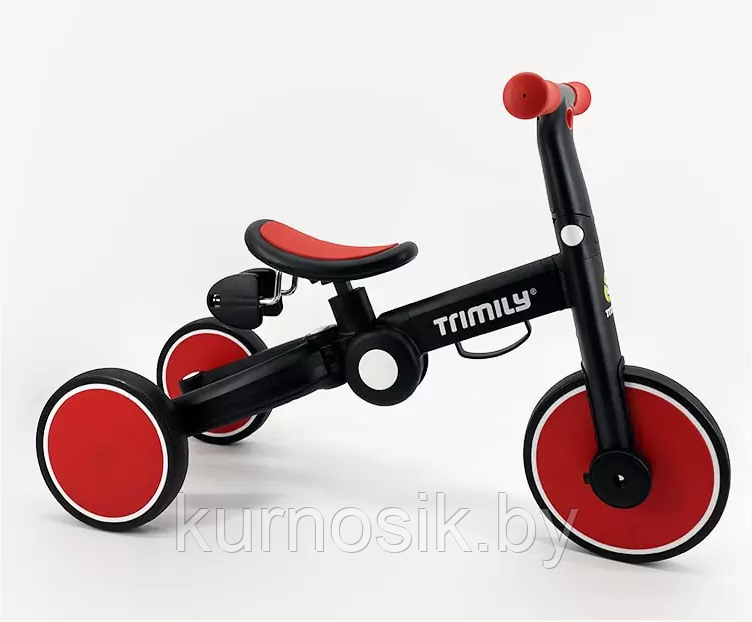 Велосипед-беговел детский 3в1 складной BelAshimi красный T801 - фото 9 - id-p204024989