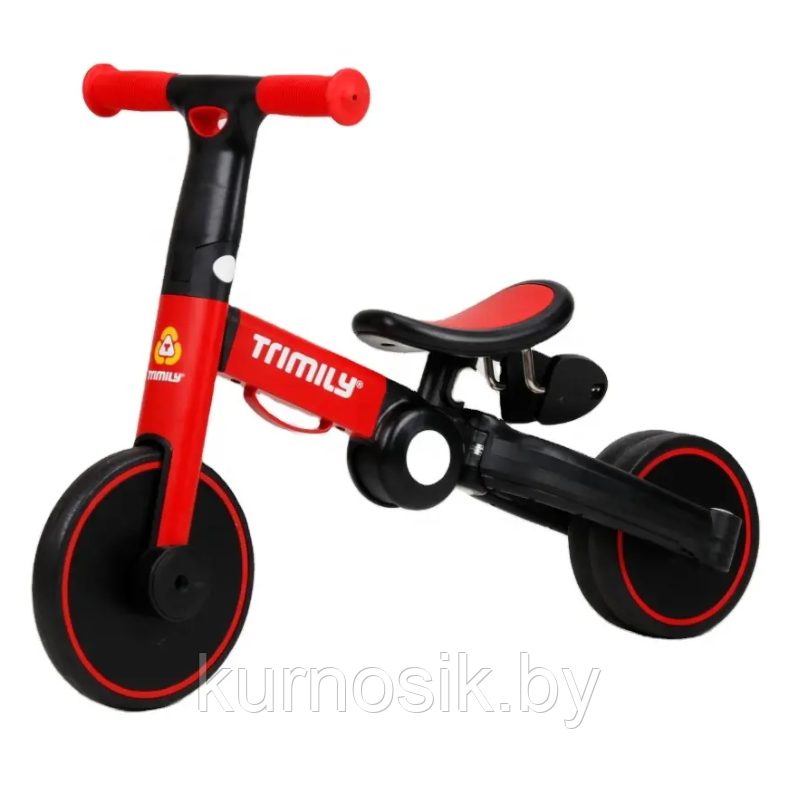 Велосипед-беговел детский 3в1 складной BelAshimi красный T801 - фото 5 - id-p204024989