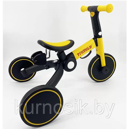Велосипед-беговел детский 3в1 складной Belashimi желтый T801 - фото 10 - id-p204032950