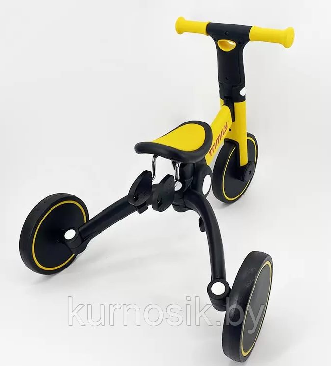 Велосипед-беговел детский 3в1 складной Belashimi желтый T801 - фото 7 - id-p204032950