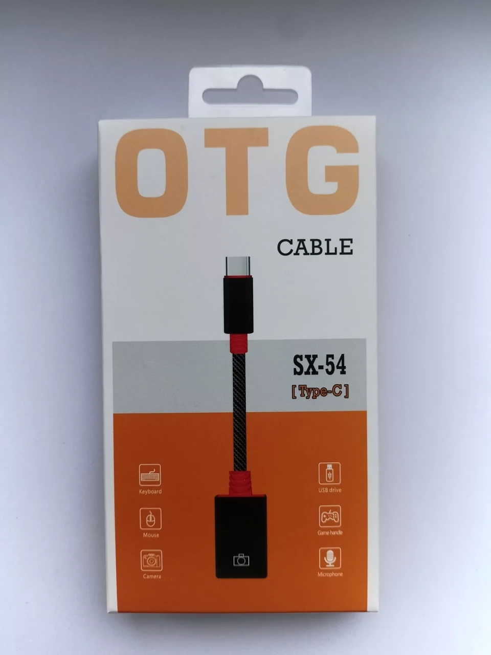 Адаптер-переходник OTG Cable SX-54 с Micro USB на Type-C (вход Микро ЮСБ, выход Тайп СИ) - фото 1 - id-p204035847