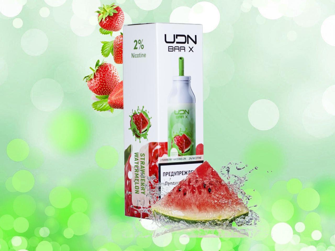 UDN BAR X (Клубника-Арбуз) 7000 затяжек, перезаряжаемый