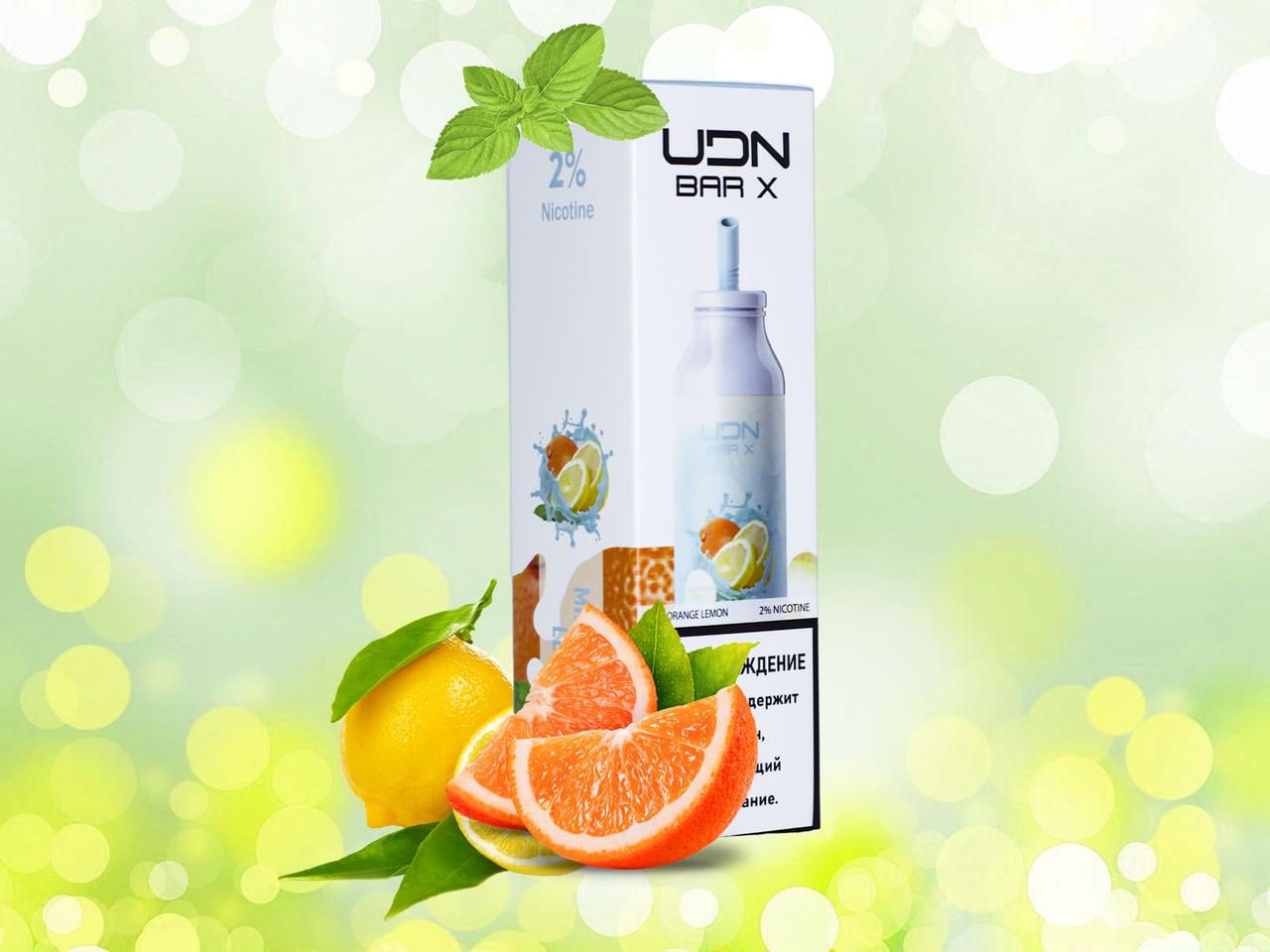 UDN BAR X (Ментол-Апельсин-Лимон) 7000 затяжек, перезаряжаемый