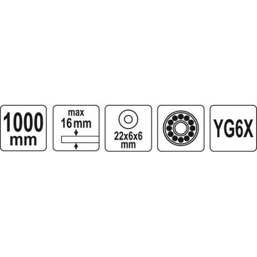 Плиткорез 1000мм., мах 16мм. (22х6х6мм) "Yato" YT-37052 - фото 3 - id-p204047679