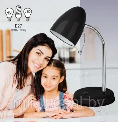 Настольная лампа ЭРА N-116-Е27-40W-BK / Б0047201 - фото 9 - id-p204060371