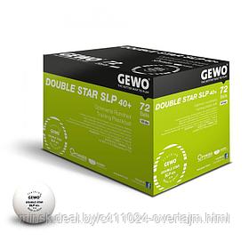 Мяч настольного тенниса GEWO Ball Double Star SLP 40+** 2звезды (72 шт)