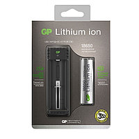 Зарядное устройство GP Lithium ion L111 + аккумулятор 18650 2600mAh черный