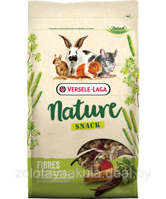 Корм NATURE SNACK FIBRES для кроликов и мелких домашних животных, 500гр. - фото 1 - id-p204075899