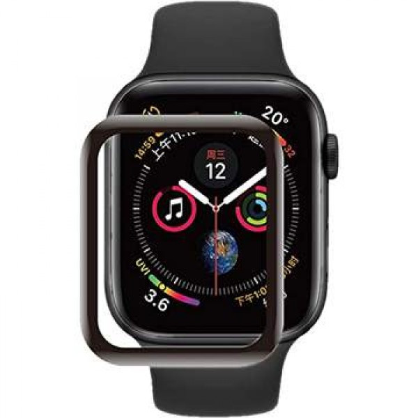 Защитное стекло Rumi Hybrid для Apple Watch 40mm с черной рамкой - фото 1 - id-p203835288
