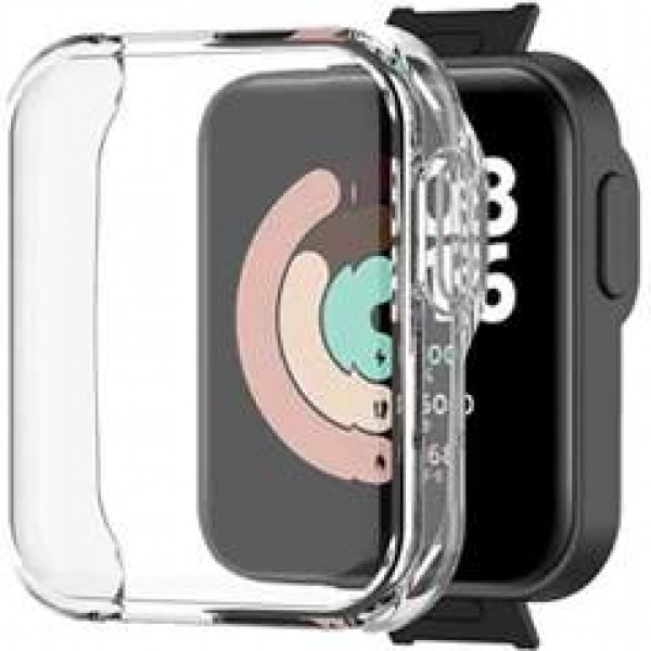 Силиконовый чехол Rumi для Xiaomi Mi Watch Lite прозрачный - фото 1 - id-p203987405
