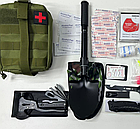 Тактическая сумка - аптечка с наполнителем 29 предметов / дорожный подсумок - аптечка для выживания / зеленая, фото 5
