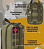 Тактическая сумка - аптечка с наполнителем 29 предметов / дорожный подсумок - аптечка для выживания / зеленая, фото 8