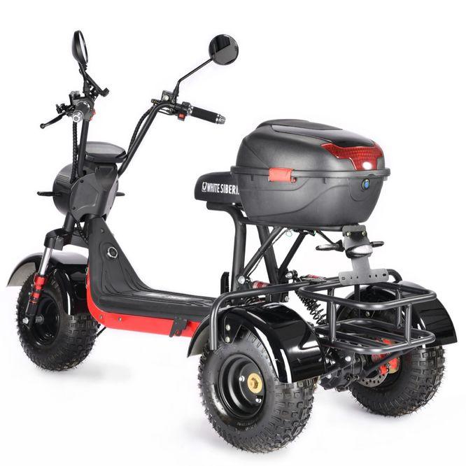 Электроскутер White Siberia Trike Mini 1500W (2023) - фото 6 - id-p204085759